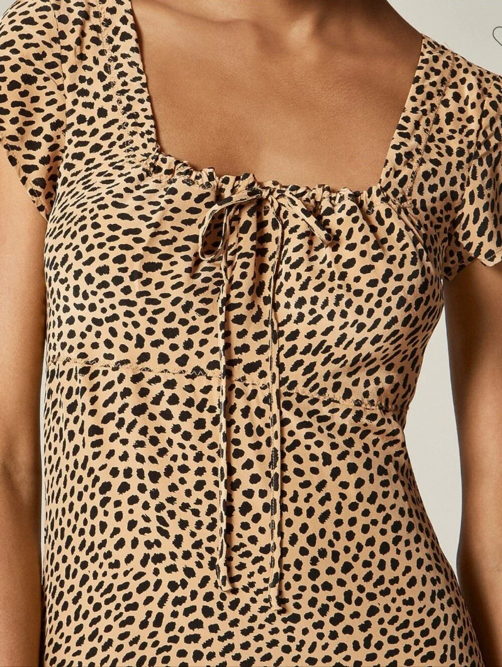 J Crew Squareneck slip dress in spot print CN842 Size 8 NWT